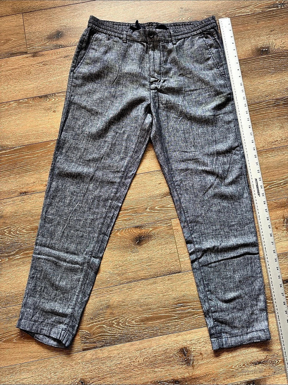 Banana Republic Men’s Mason Athletic Tapered Pant Gray Waist 35x34 - Picture 3 of 10